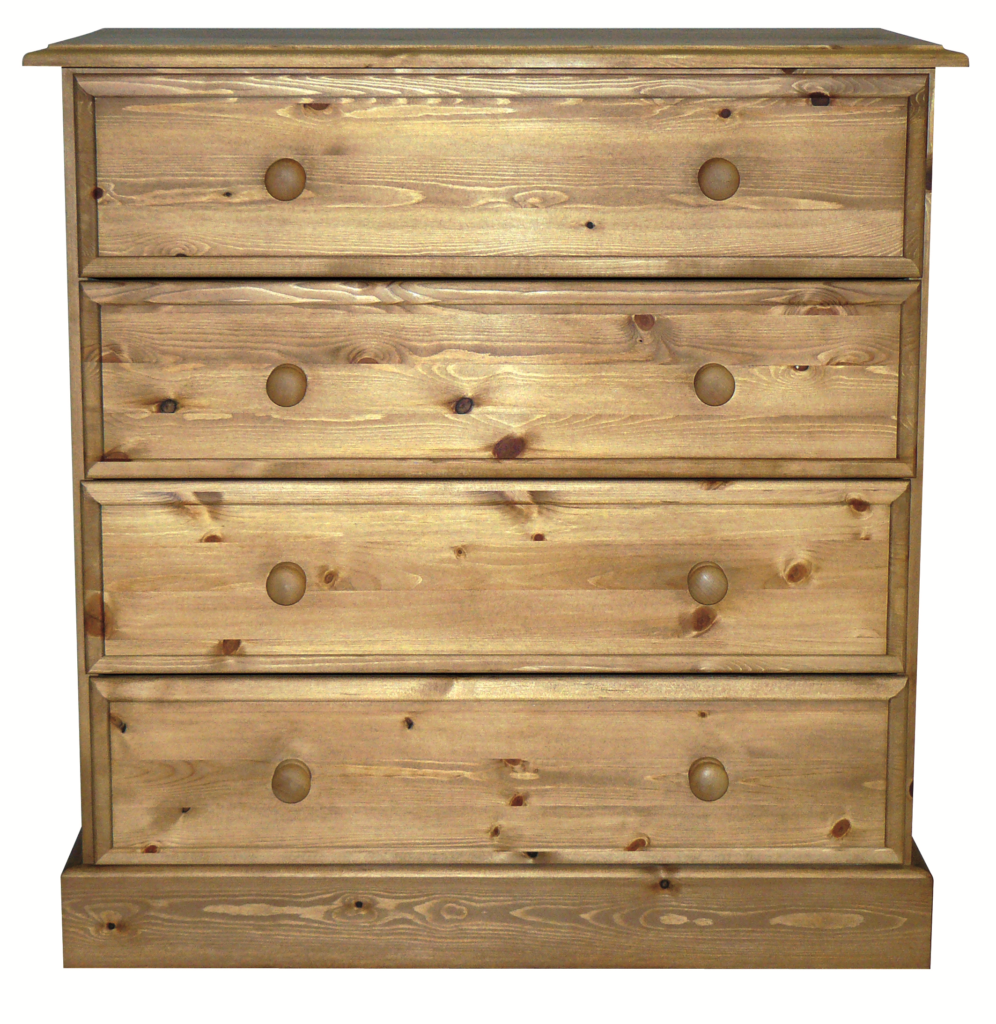 Premier Pine 4 Drawer Chest - Laquer or wax finish £476 or painted £588